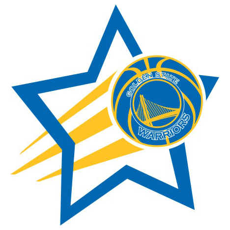 Golden State Warriors Basketball Goal Star logo iron on paper